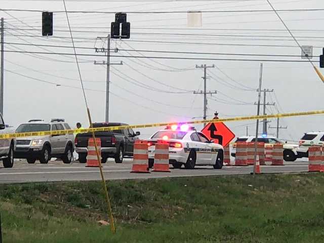 Stolen truck used by Hopkinsville officer shooting suspect James Decoursey being towed from the scene. GMN    