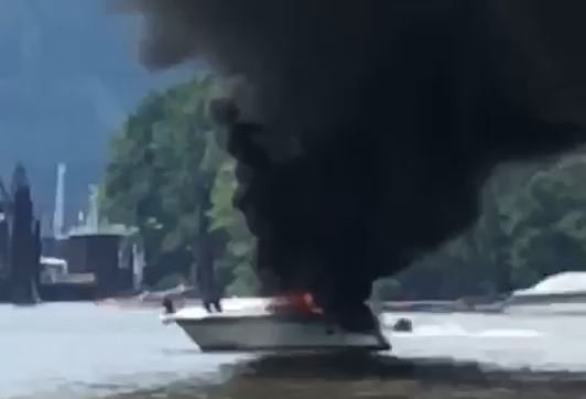 Passengers had to jump into the Ohio River after the boat they were in caught on fire Sunday afternoon. It happened just before 2:30 p.m. near the Anderson Ferry. Fire Marine/Special Operations units assisted firefighting operations in knocking down the fire.