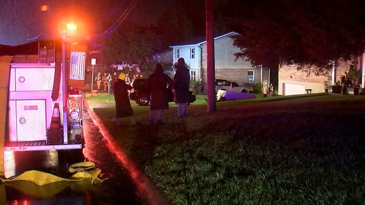 Three people were displaced after a residential fire in Erlanger Monday morning.