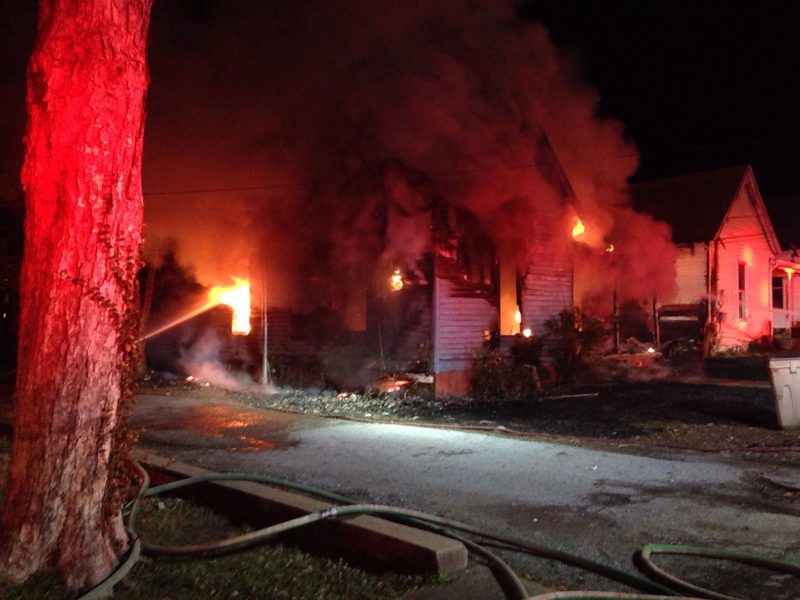 Three people are displaced after their Hopkinsville home went up in flames on Tuesday night, the  American Red Cross is assisting.    