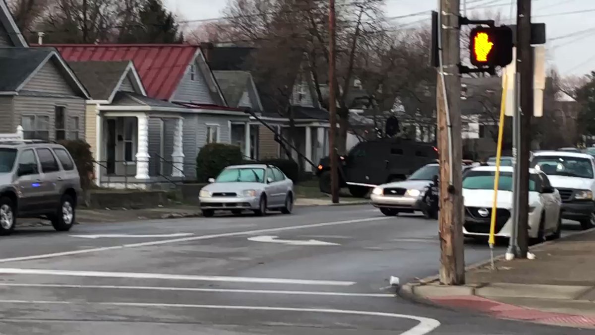 Police are in the middle of a standoff at Brandeis and Preston. They're working to get someone out of this house. Neighbors report hearing gunshots this morning around 5