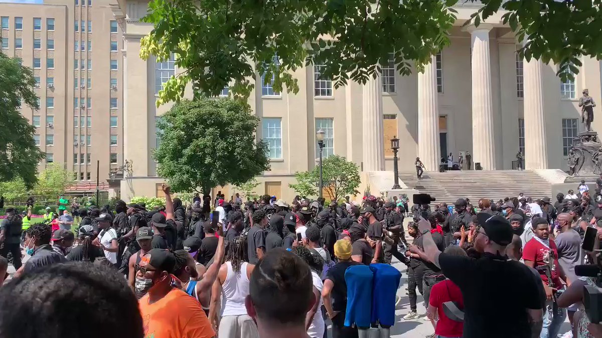 NFAC members are marching out. Louisville