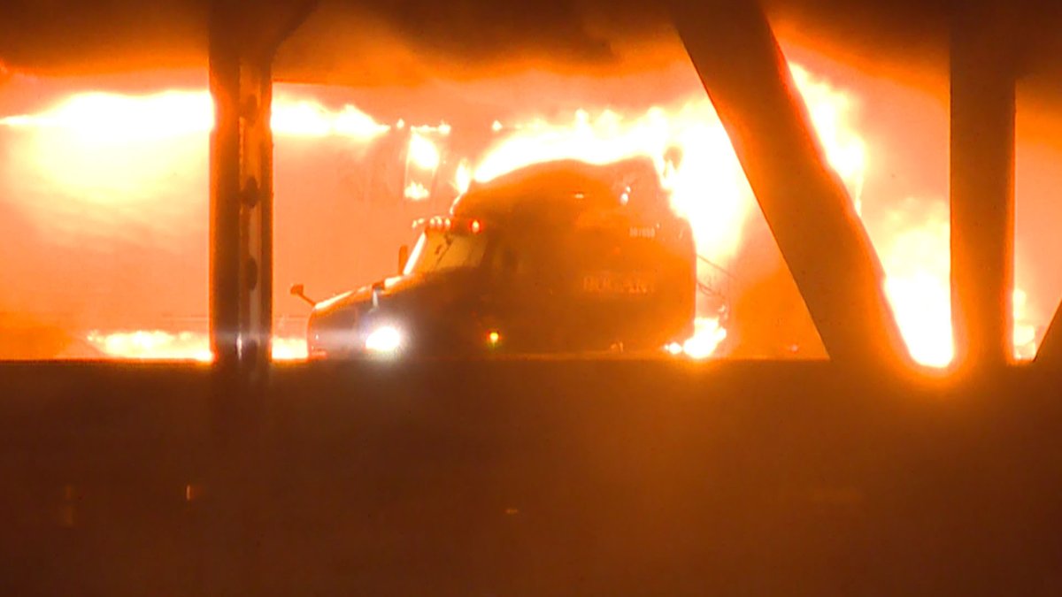 PHOTOS: Semitruck explosion closes both directions of Brent Spence Bridge 