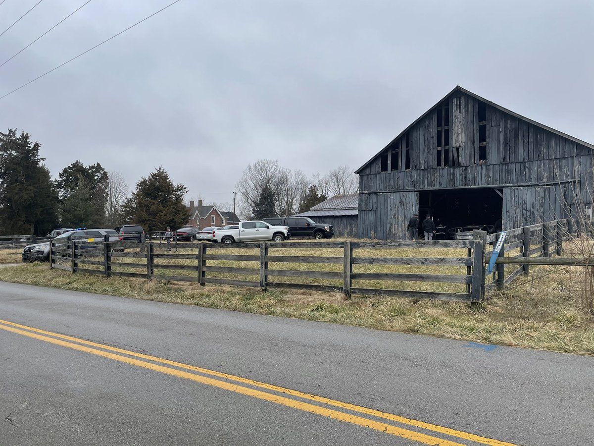 Kentucky State Police are investigating after a body was found in a burning car this morning. This is in the 500 block of Hutchinson Road. someone called the Paris Fire Department after seeing a fire in this barn. They then found a body in a car on fire
