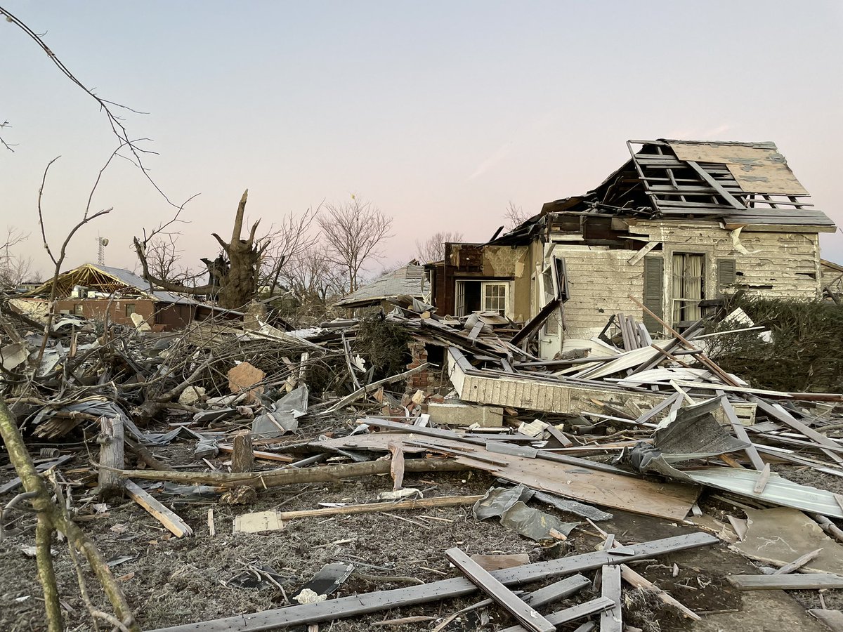 One day after the deadly tornado in Mayfield @WLKY
