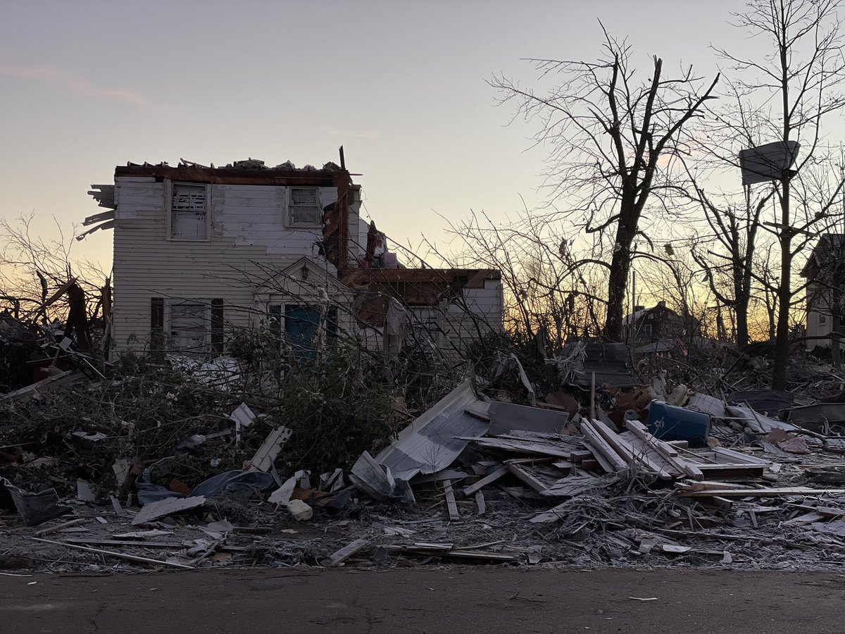 One day after the deadly tornado in Mayfield @WLKY