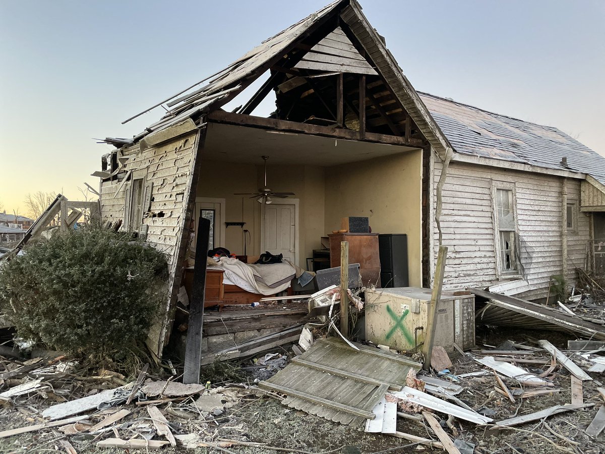 One day after the deadly tornado in Mayfield @WLKY