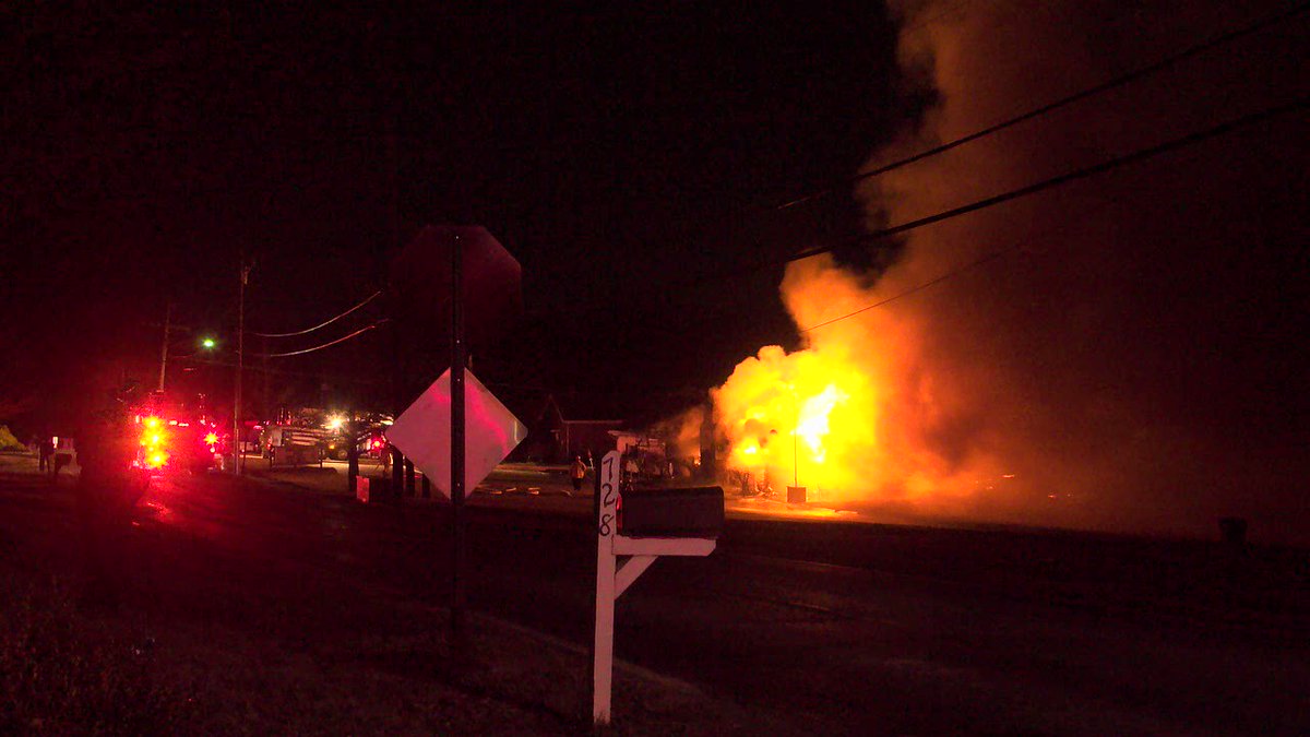 Video from our photographer, Eric (from earlier this a.m.) at the scene of the Villa Hills Civic Club fire. Chief tells us the building is a total loss.  No injuries reported. No known cause. Investigators remain on scene