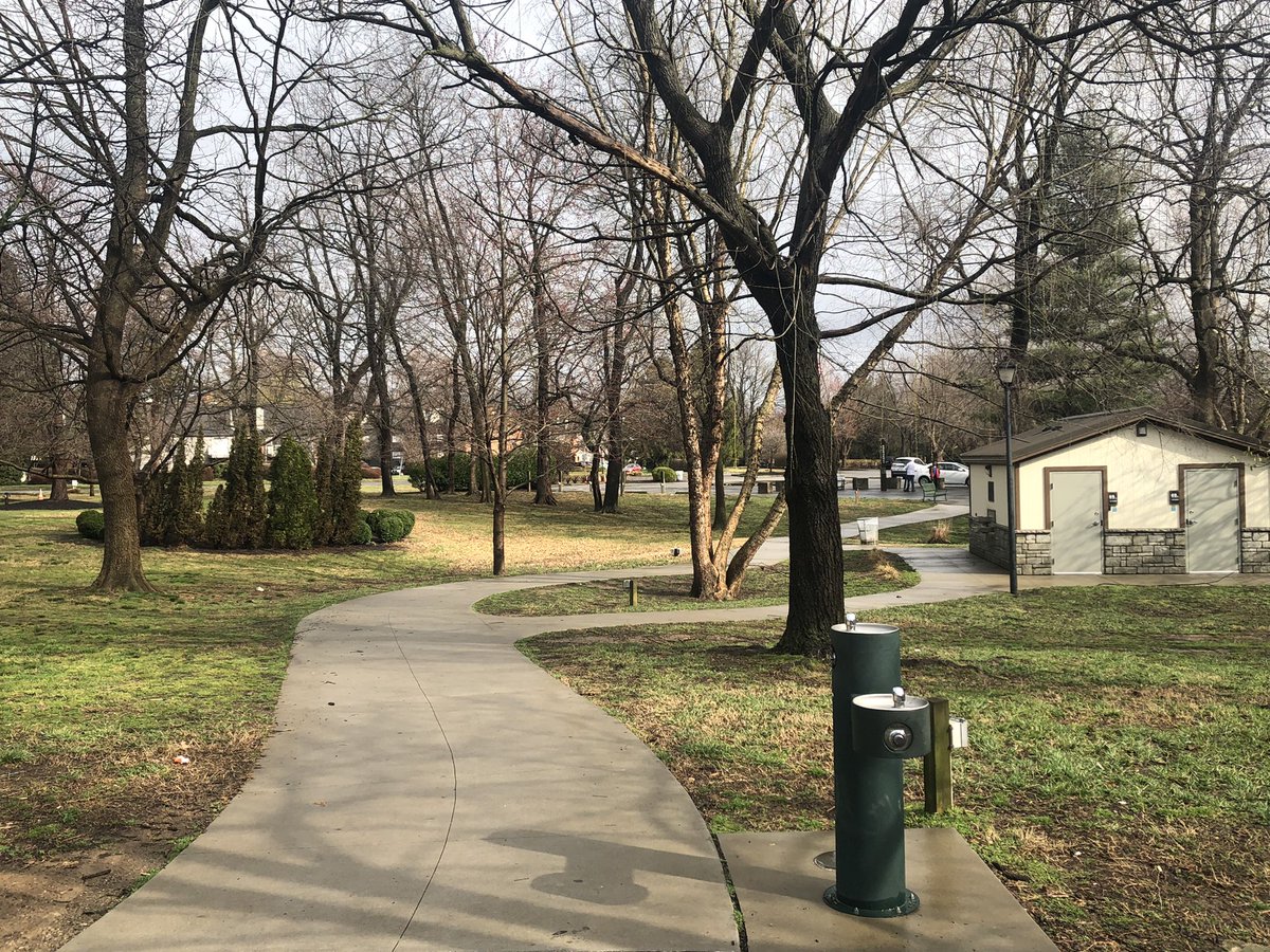 Crime scene tape is gone here at Brown Park in St. Matt's.  This morning a police presence was seen in this area.  there was a shooting that involved an officer