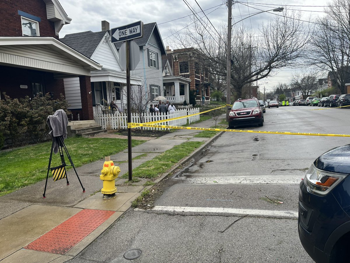 Neighbors are out observing the scene in Covington on Gerrard and 18th for what police said is an officer involved shooting.   This is near the scene where three children were shot last week