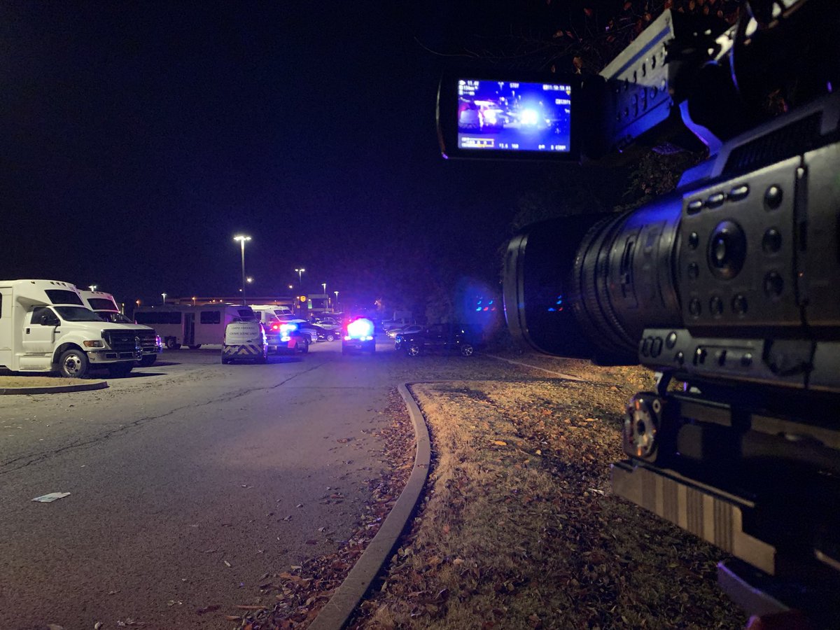 Scene of a reported shooting at the @UPSAirlines Global Operations Center near the airport. Scanner traffic indicates a man with a GSW to the head. 