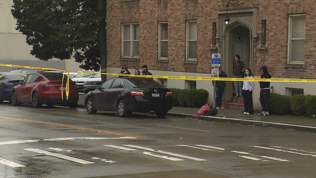 Three people were hit by a car in a crosswalk in the U-District. Witnesses say a speeding vehicle ran a red light and hit the pedestrians. Two victims critically injured, one seriously injured. SPD caught the driver shortly after