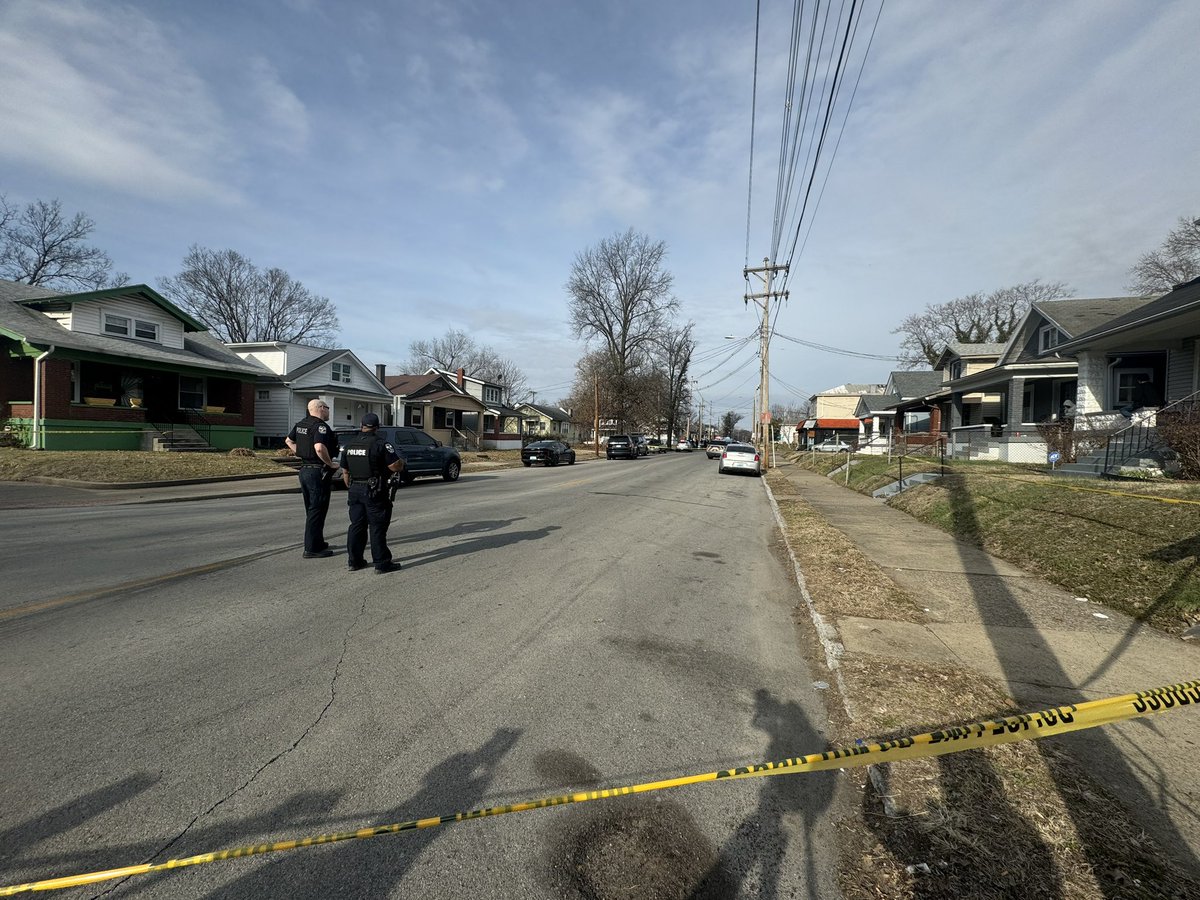 Scene of a SWAT situation in the 4300 block of W Market Street. LMPD says a suspect has barricaded themself inside a home after a shot was fired.  