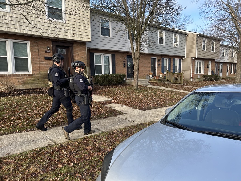 Lexington Police are on a scene in the 200 block of Hedgewood Court Friday. 